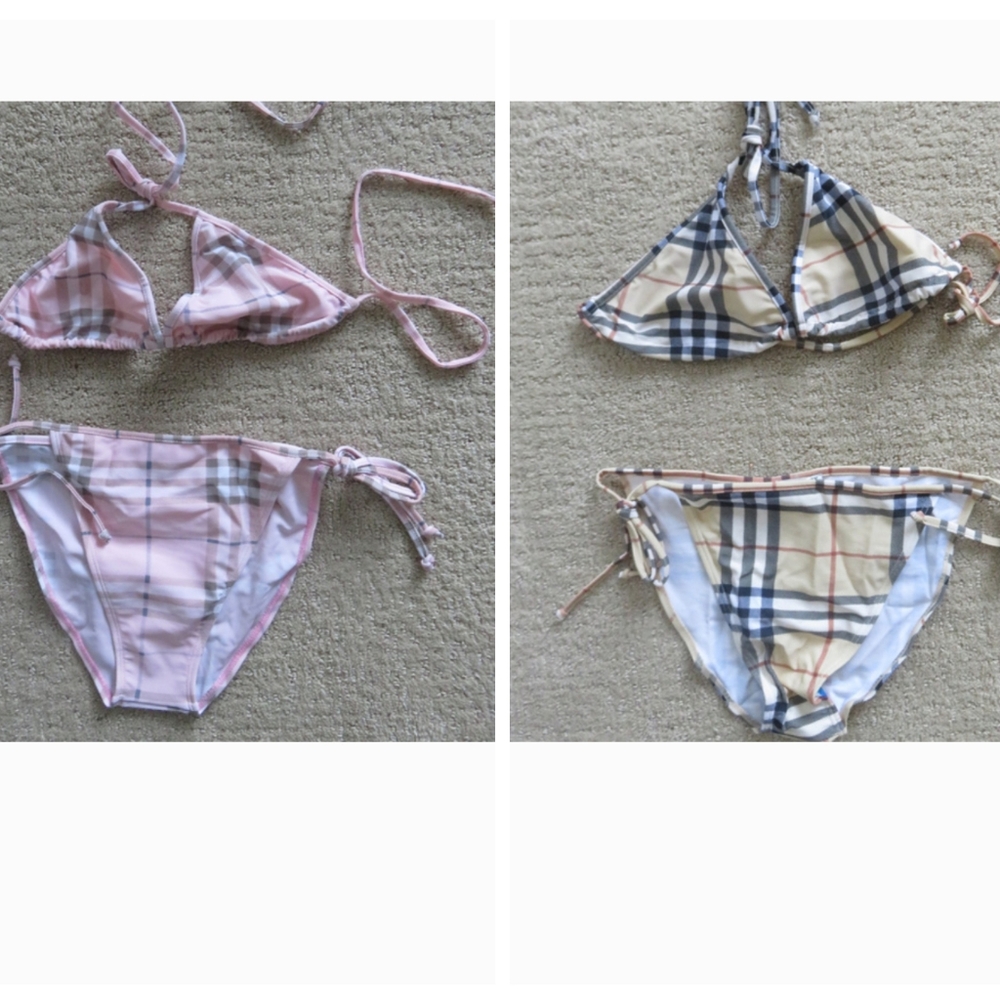 2x Brand new 2ps Bikini Set  pink tan size M